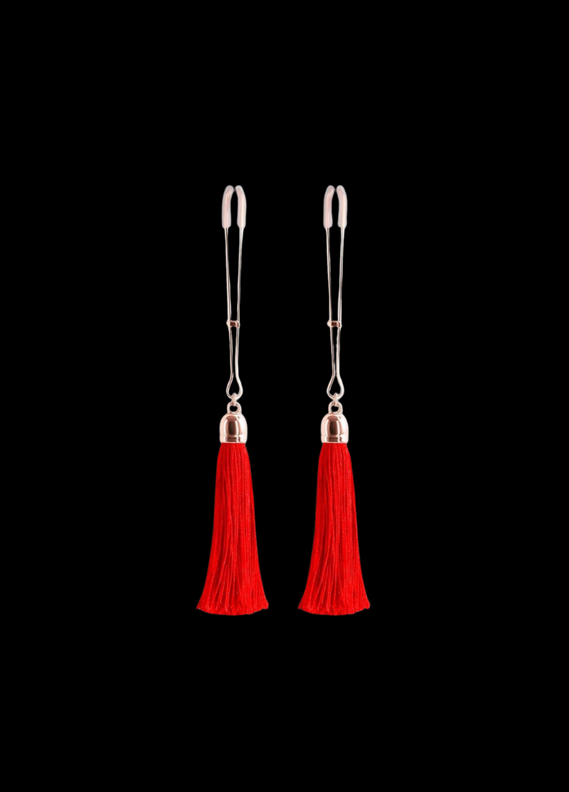 Bound Adjustable Nipple Clamps with Tassels