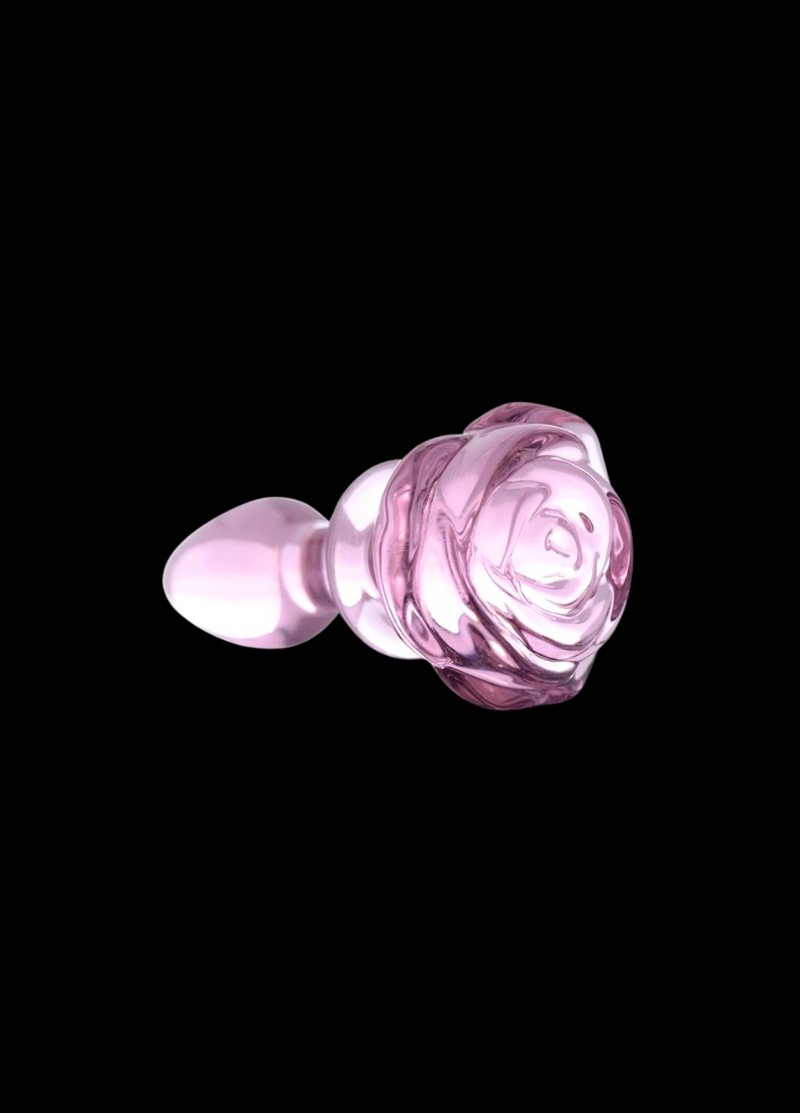 Rose de Nuit Glass Anal Plug