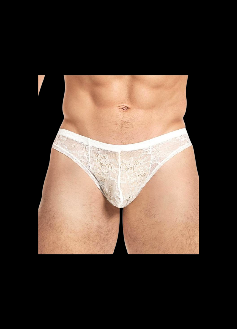 Lace Low-Rise Brazilian Bikini – Noir Seduction Edition