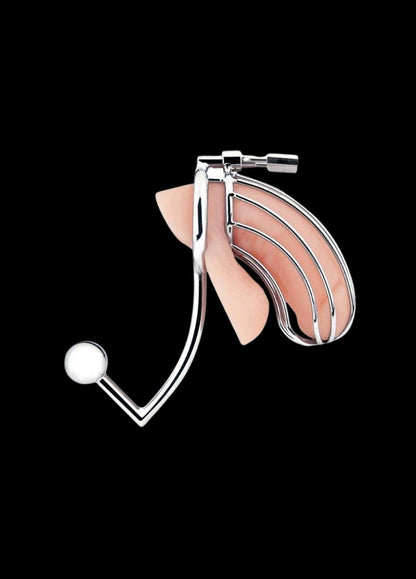 The Dominion Cock Cage with Anal Stimulator