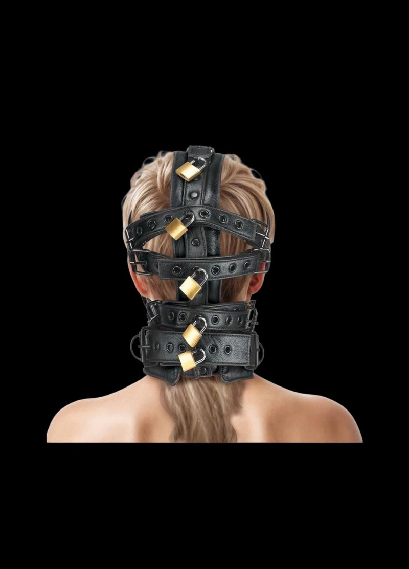 Master Series Lockable Head Harness with Muzzle