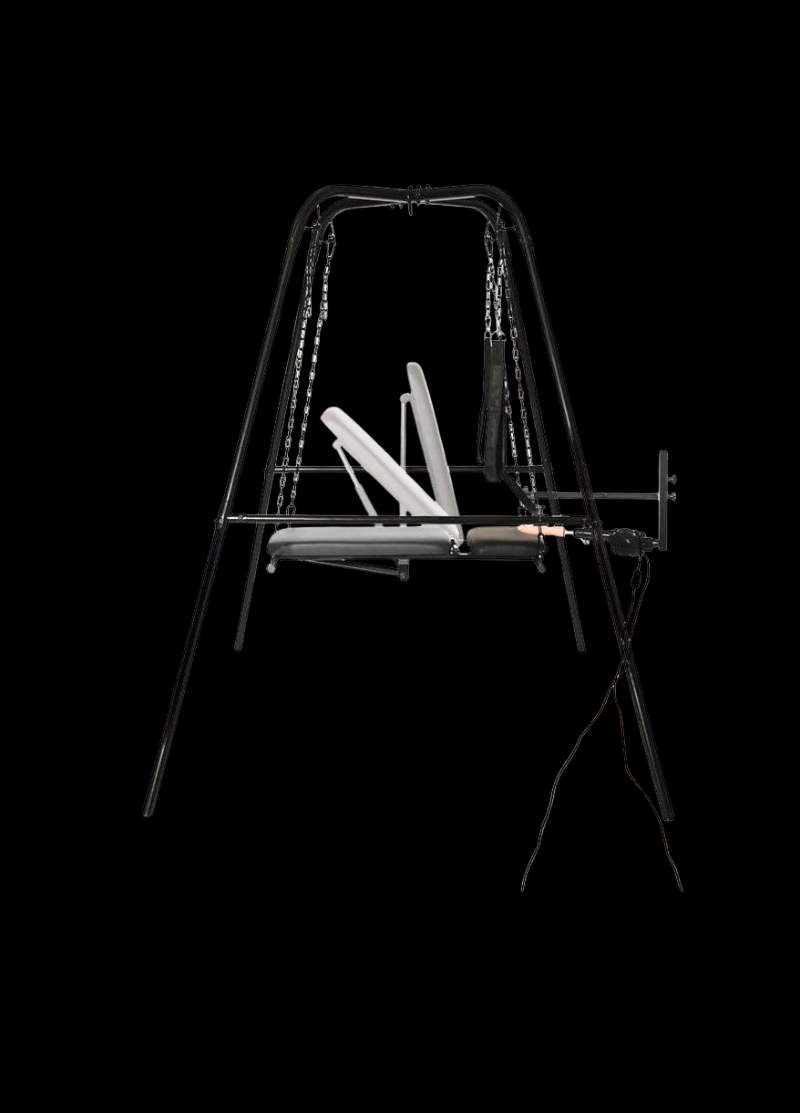 Deluxe Adjustable Sling with Rechargeable Pleasure Machine