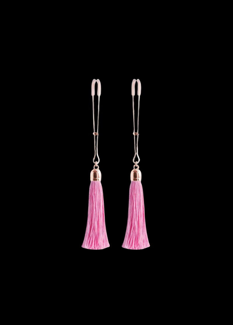 Bound Adjustable Nipple Clamps with Tassels