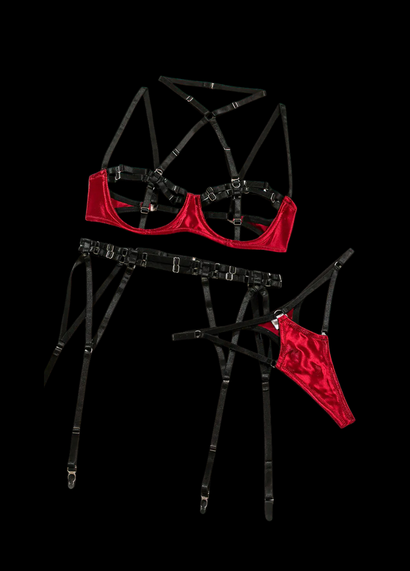 Leopard Cutout Lingerie Set