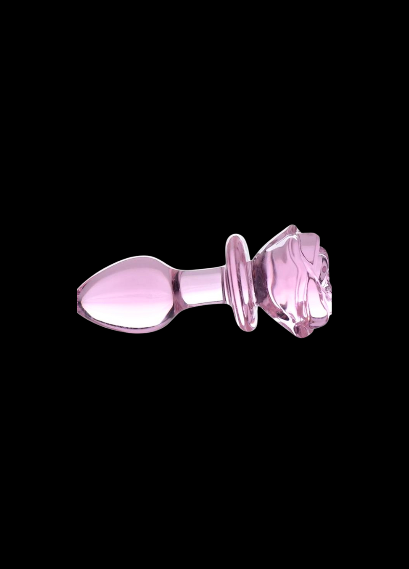 Rose de Nuit Glass Anal Plug