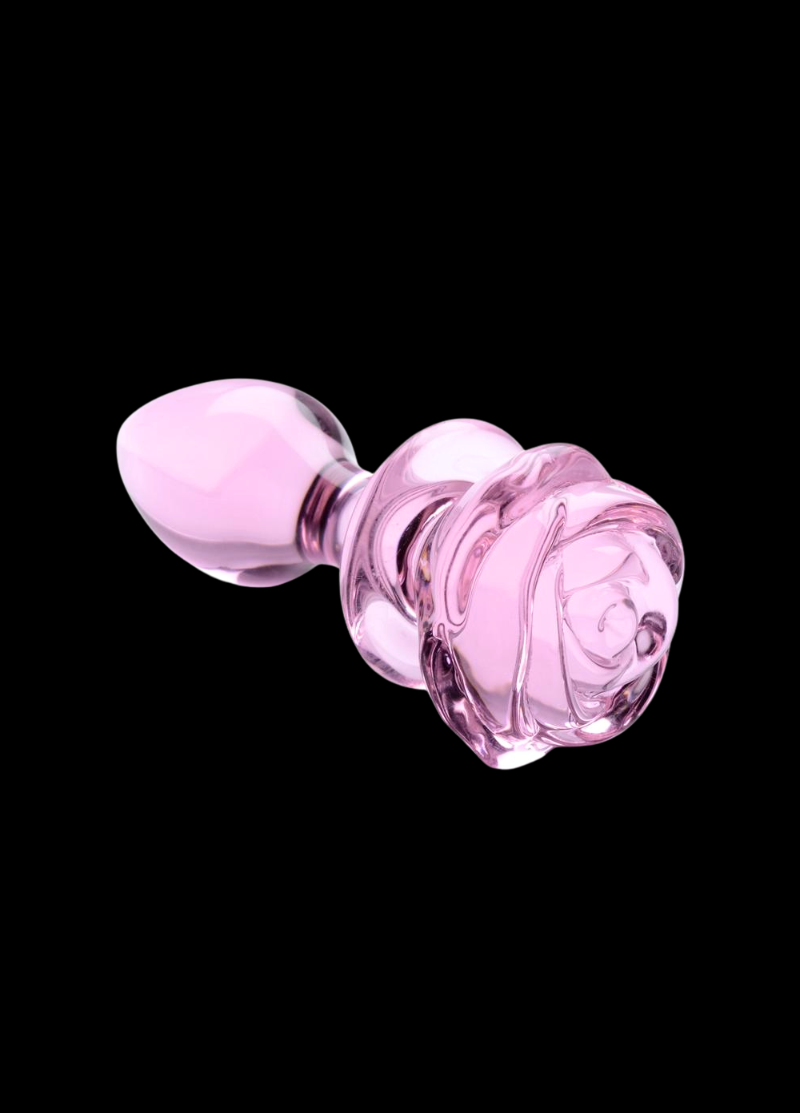 Rose de Nuit Glass Anal Plug