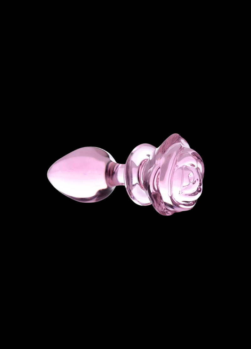 Rose de Nuit Glass Anal Plug