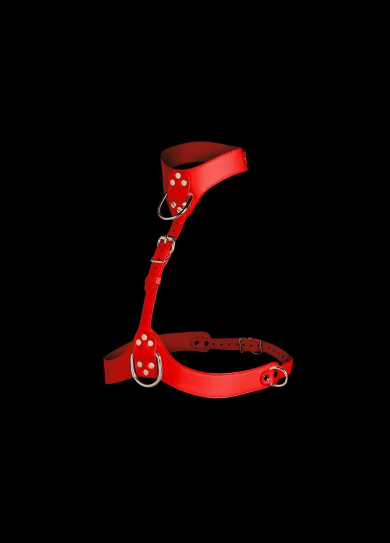 Master Series Vixen Female Chest Vegan Leather Harness