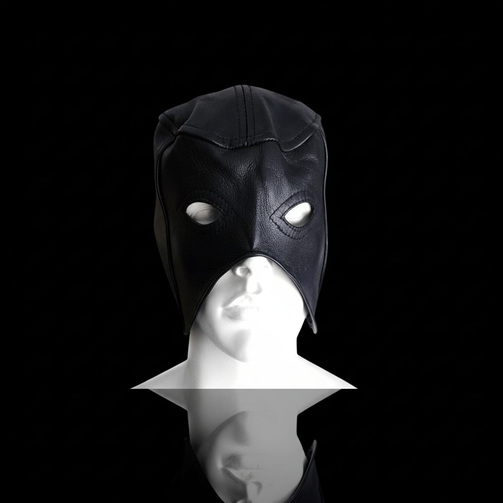 Rouge Leather Half Mask