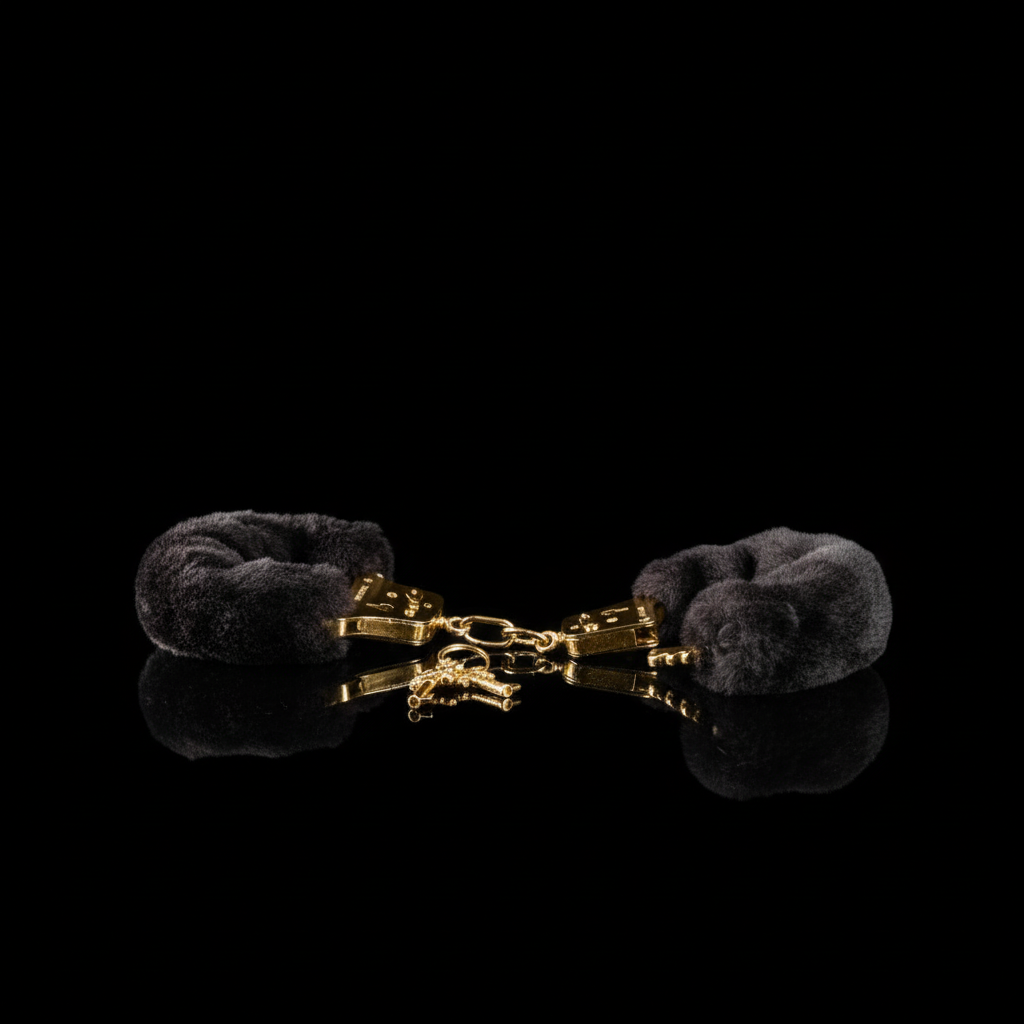 Gold Deluxe Furry Cuffs